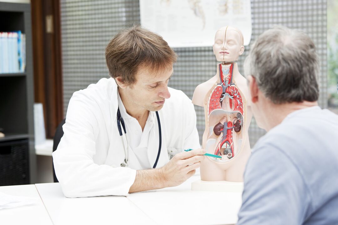 konsultacja z lekarzem w sprawie zapalenia gruczołu krokowego